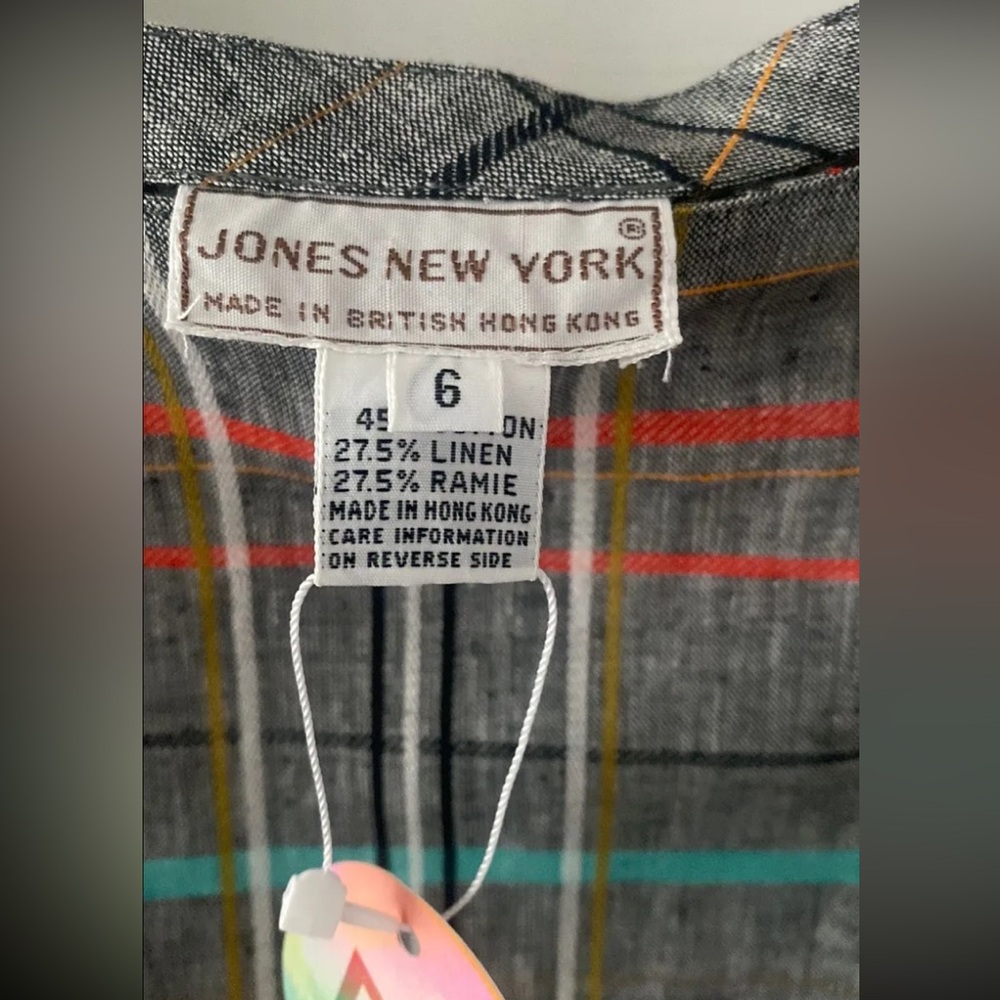Jones New York Vintage NWT 80s/90s 2-Piece Set Size S Boho Mod Hippie Rare - Picture 15 of 16